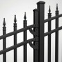 Nationwide 3-Rail Steel Gate Kit - Fits 2.0" Sq. Post & 1.5" Sq. Frame for Aluminum & Steel Gates
