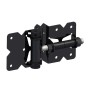 Nationwide Black Self-Closing Standard to Standard Adjustable Hinge w/ Stainless Steel Screws - NW171SCP3-SSB 