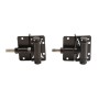 Nationwide 3.3" Self-Closing Horizontally Adjustable Hinge with Stainless Steel Screws (Black) - NW171SCP5-SSB