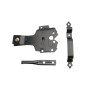 Nationwide Zinc-Plated Contemporary Post Latch & 9" Handle (Black) - NW38310Q 