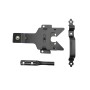 Nationwide Contemporary Post Latch with Wide Opening & 9" Gate Handle (Black) - NW38310WQ 