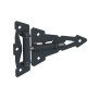 Nationwide 8" Adjustable Self-Closing Contemporary 'T' Hinge (Black) - NW6332 