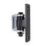 Nationwide Heavy-Duty Ball Bearing Gate Hinge - Black Aluminum Bolt-On Body & Unpainted Steel Weld-On Yoke
