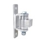 Nationwide Heavy-Duty Ball Bearing Gate Hinge - Unpainted Aluminum Weld-On Body & Unpainted Steel Bolt-On Yoke