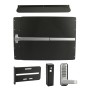 Lockey PS61BL Panic Shield Security Kit (Black) - Shield, Panic Bar, Strike Bracket, Gate Box, Panic Trim, Max Guard
