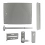 Lockey PS61S Panic Shield Security Kit (Silver) - Shield, Panic Bar, Strike Bracket, Gate Box, Panic Trim, Max Guard