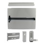 Lockey PS62S Panic Shield Security Kit (Silver) - Shield, Panic Bar, Strike Bracket, Gate Box, Panic Trim, Max Guard