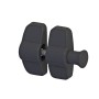 Nationwide Magnetic Side Pull Latch for Metal Gates with Self-Drilling Screws (Black)