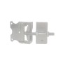 Nationwide Wrap Around "U-Notch" Self-Closing Hinge for 2" Gate Frames with Stainless Steel Screws (White) - WI-6022-MA-SSW 