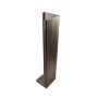 Nationwide 4.425" Zinc-Plated Steel Vinyl Fence Post Support Tower With Concrete Anchord And Level Plate Kit - WI-VFP-4425-ZP 